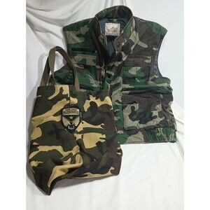 Camo Large Utility Jacket With Military Bag Fashion Ammo Tactical Grunge Hunting